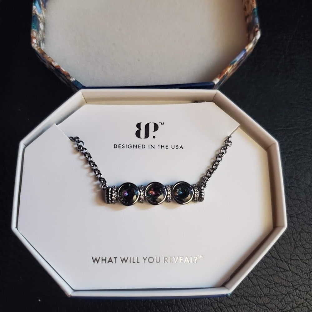 Bomb Party Lost In Your Love Necklace Lab Alexandrite Silver Tone June 2025